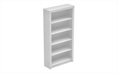 Accentuations by Manhattan Comfort Classic Olinda Bookcase 1.0 with 5-Shelves in White