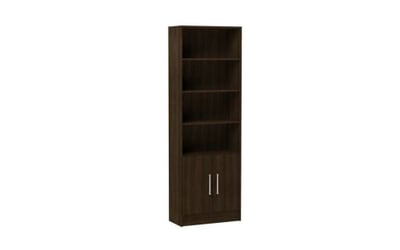 Accentuations by Manhattan Comfort Practical Catarina Cabinet with 6-Shelves in Tobacco