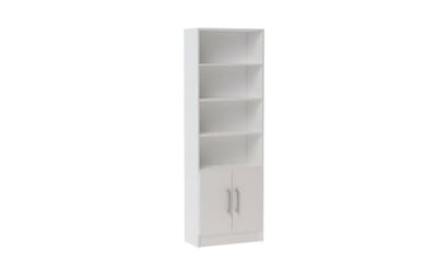Accentuations by Manhattan Comfort Practical Catarina Cabinet with 6-Shelves in White