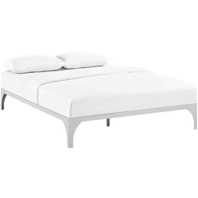 Modway Ollie Queen Bed Frame in Silver