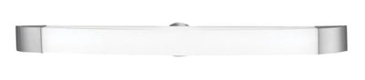 Aspen - 1-Light Vanity - Brushed Steel Finish - Opal Glass Shade