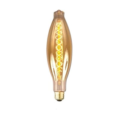 Aspen M35005 Medium Size E26 Swirl Filament Edison Antique Vintage Oversize 60W 160 lm Light Bulb with 3000 hrs. of Life