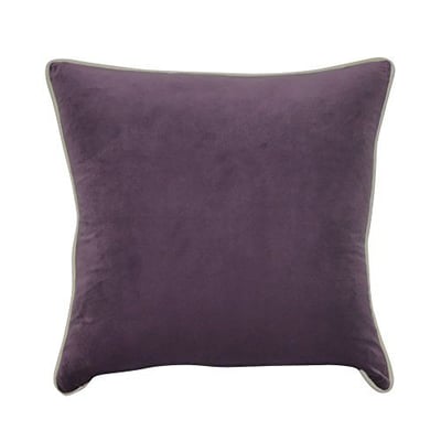Loom & Mill P0287-2222P Purple Solid Decorative Pillow, 22 x 22