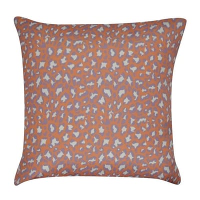 Loom & Mill P0269A-2222P Orange Leopard Decorative Pillow, 22 x 22