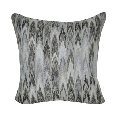 Loom & Mill P0239-2222P Gray Ikat Decorative Pillow, 22 x 22