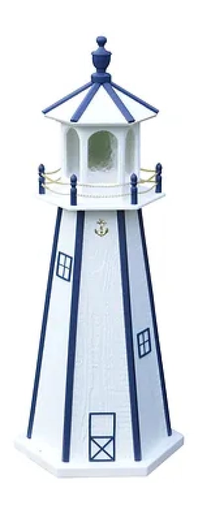 A&L Furniture 4' Standard Lighthouse - White