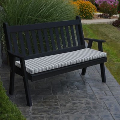 A&L Furniture 4' Traditional English Garden Bench