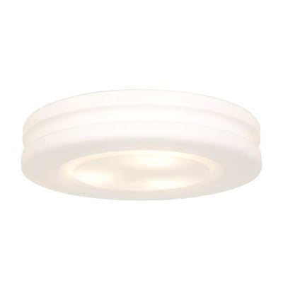 Access Lighting 50189-WH/OPL Altum OPL Glass Flush Mount with Opal Glass Shade, White Finish