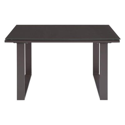 Modway Fortuna Aluminum Outdoor Patio Side Table in Brown
