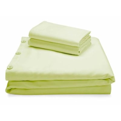 Rayon From Bamboo Duvet Set, King Size, Citron