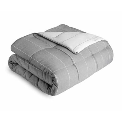 Chambray Comforter Set, Twin Xl Size, Flint