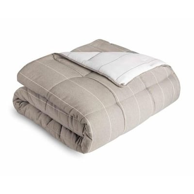 Chambray Comforter Set, Full Size, Birch