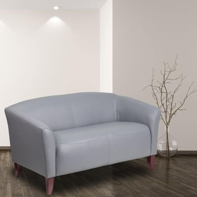 HERCULES Imperial Series Gray LeatherSoft Loveseat