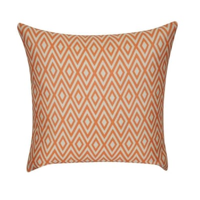 Loom & Mill P0249A-2222P Orange Diamond Decorative Pillow, 22 x 22