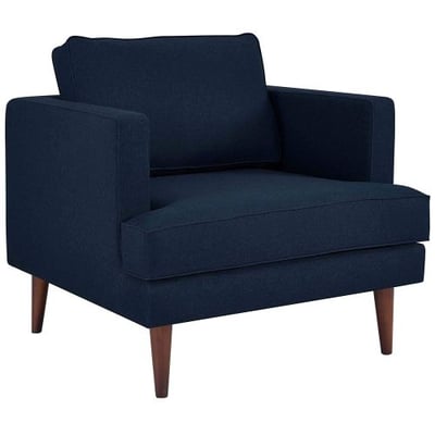Modway Agile Upholstered Fabric Armchair, Blue