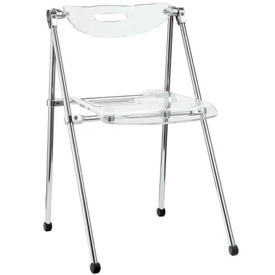 Modway Telescoping Chair in Clear