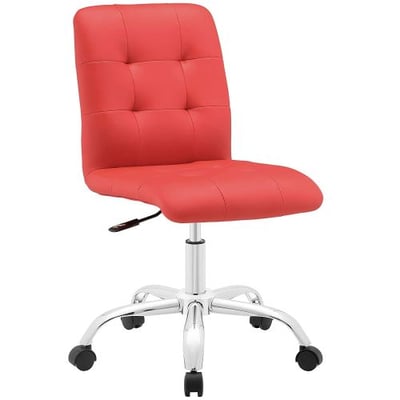 Modway Prim Mid Back Office Chair, Red