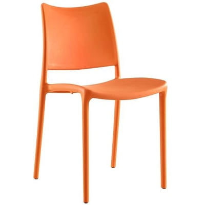 Modway Hipster Dining Side Chair in Orange