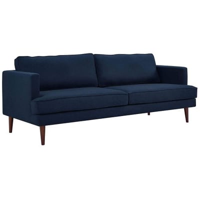 Modway Agile Upholstered Fabric Sofa, Blue