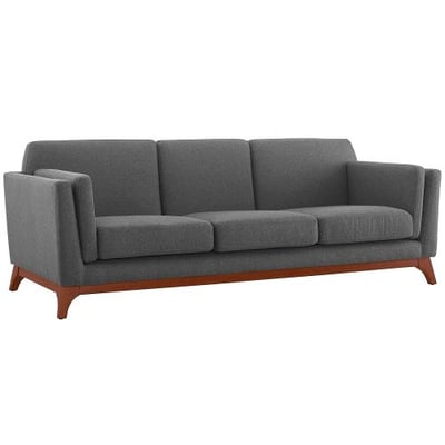 Modway Chance Upholstered Fabric Sofa, Gray
