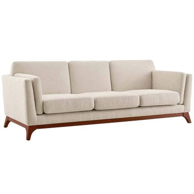 Modway Chance Upholstered Fabric Sofa, Beige