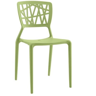 Modway Astro Dining Side Chair in Green