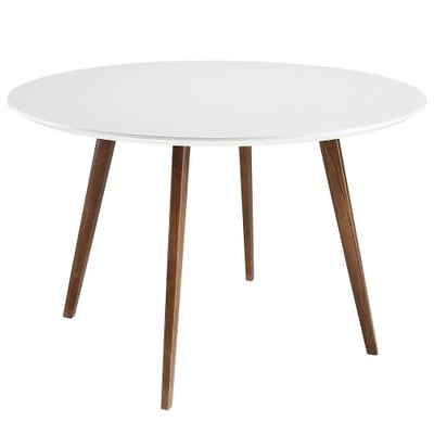 Modway Canvas Dining Table in White