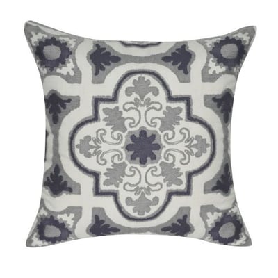 Loom and Mill Eccentric Versailles Design Decorative Plush and Fluffy Accent Decor Throw Pillow, 20