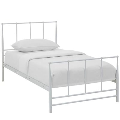 Modway Estate Bed, Twin, White