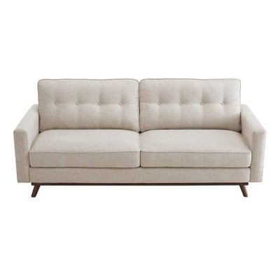 Modway Prompt Upholstered Fabric Sofa Beige
