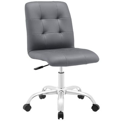 Modway Prim Mid Back Office Chair, Gray