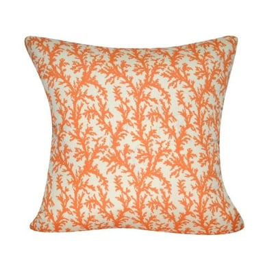 Loom & Mill P0254A-2222P Orange Branches Decorative Pillow, 22 x 22