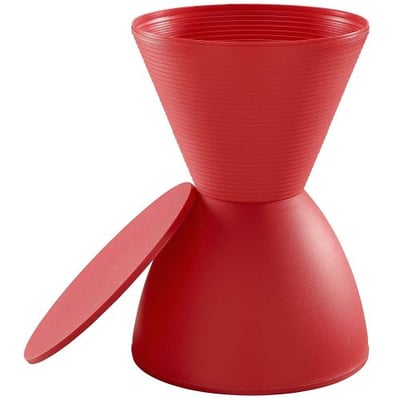 Modway Haste Stool in Red