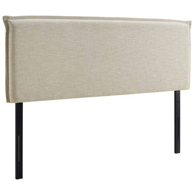 Modway MOD-5407-BEI Camille Upholstered Fabric Queen Headboard Size in Beige