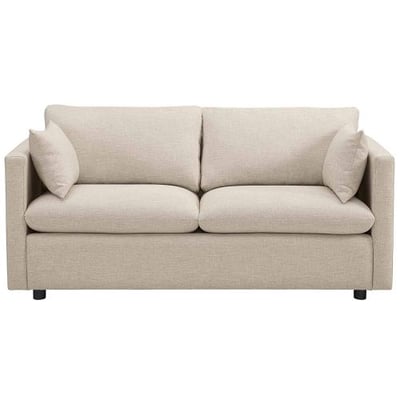 Modway Activate Upholstered Fabric Sofa Beige