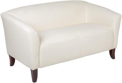 HERCULES Imperial Series Ivory LeatherSoft Loveseat