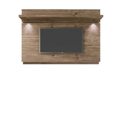 Manhattan Comfort Park 1.8 Floating Wall TV Panel with LED Lights in Nature