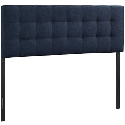 Modway Lily Upholstered Tufted Linen Fabric King Headboard Size In Navy