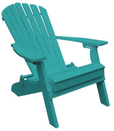A&L Furniture Poly Folding/Reclining Adirondack Chair