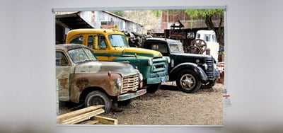 Old Trucks Roller Shade