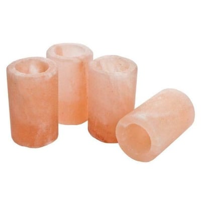 Accentuations by Manhattan Comfort Himalayan Salt Shot Glasses with Plastic Inserts- Set of 4
