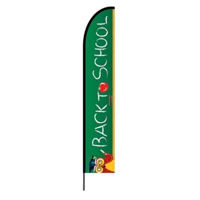 Back To School EVO Feather Flag with Pole Kit