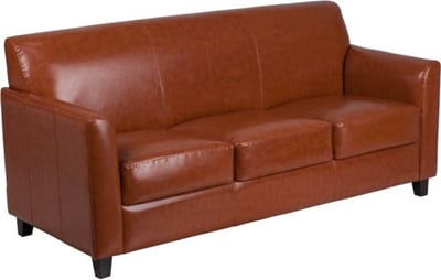 HERCULES Diplomat Series Cognac LeatherSoft Sofa