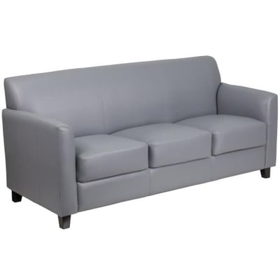 HERCULES Diplomat Series Gray LeatherSoft Sofa