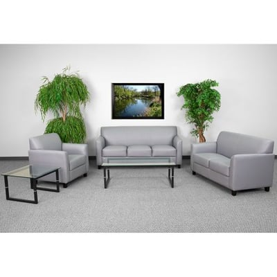 HERCULES Diplomat Series Reception Set in Gray LeatherSoft