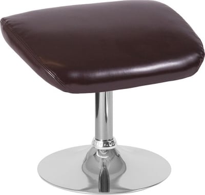 Egg Series Brown LeatherSoft Ottoman