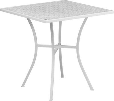 Commercial Grade Square Patio Table | Outdoor Steel Square Patio Table