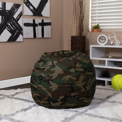 Small Camouflage Bean Bag Chair for Kids and Teens