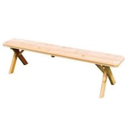 A&L Furniture 6' Crossleg Bench Only