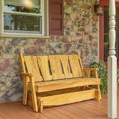 A&L Furniture 5' Timberland Glider Bench